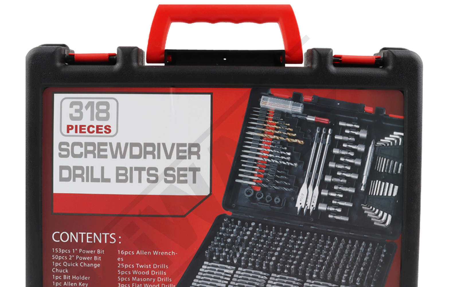 318件套多功能工具箱套装 螺丝刀麻花钻套筒批头维修打孔五金工具详情18