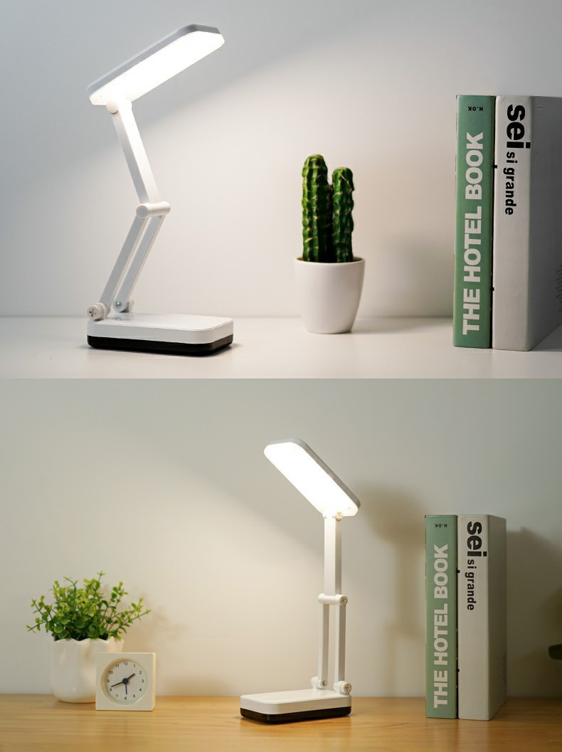 Tegxin 7017 rechargeable desk lamp, student dormitory desk writing folding lamp, lithium battery detachable, ultra-long standby time pic 12