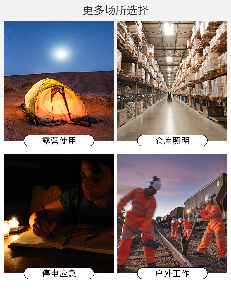 便携式太阳能多功能手提灯户外露营灯可充电应急灯批发详情16