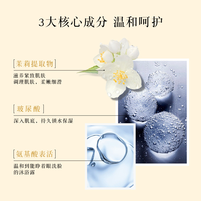 蜜斯莉香氛花瓣沐浴露美女男香持体久孕妇可用氨基酸白沐浴乳正品详情12
