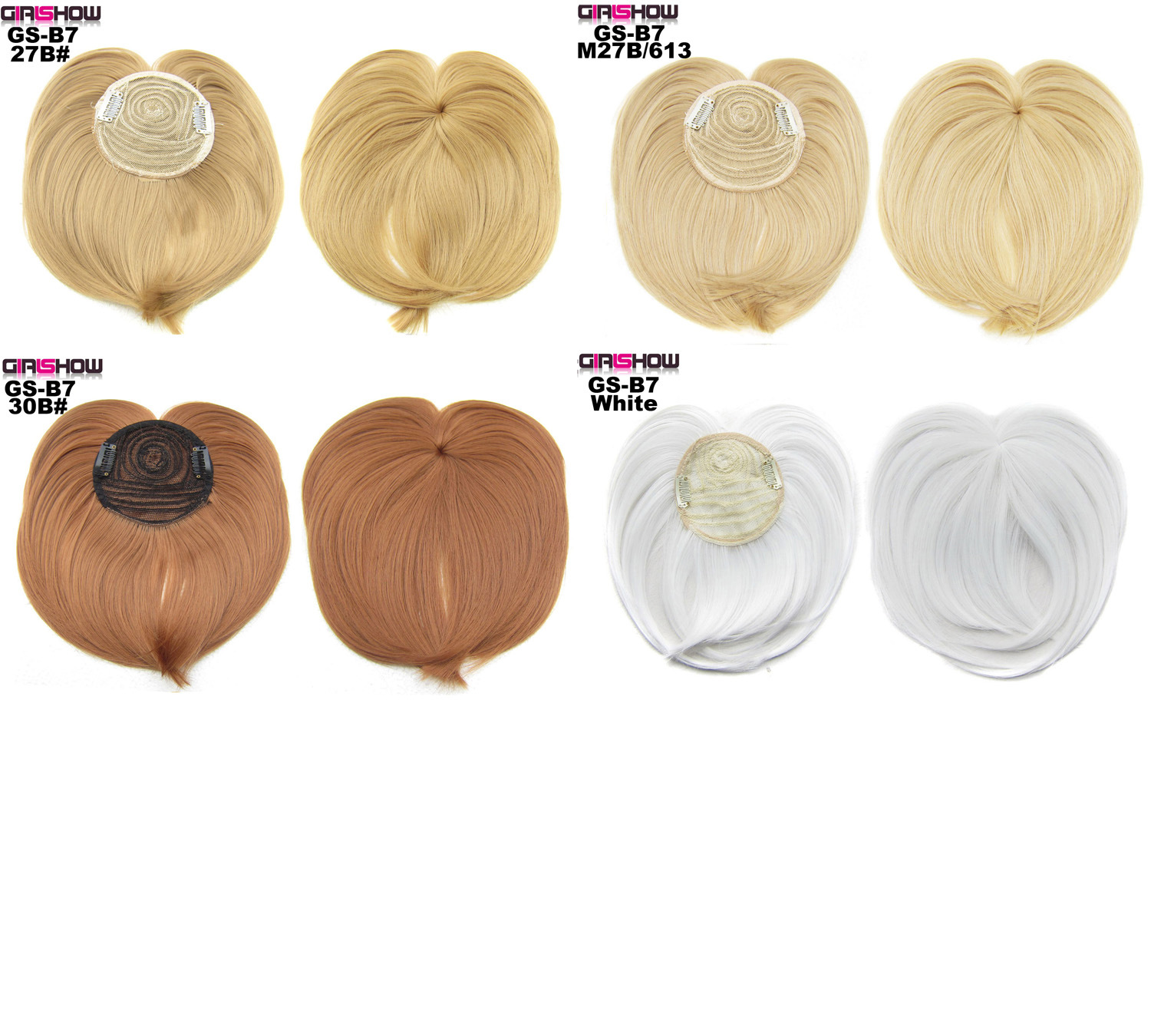 Wholesale of wigs, high-temperature silk and chemical fiber wigs, heart-shaped bangs covering the top of the head, heart-shaped bangs sheet manufacturers, wigs for women pic 12