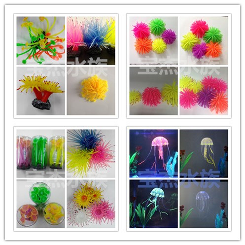 Wholesale of fish tank landscaping decorations, including simulated flying snails, fluorescent snails, and simulated jellyfish pic 33