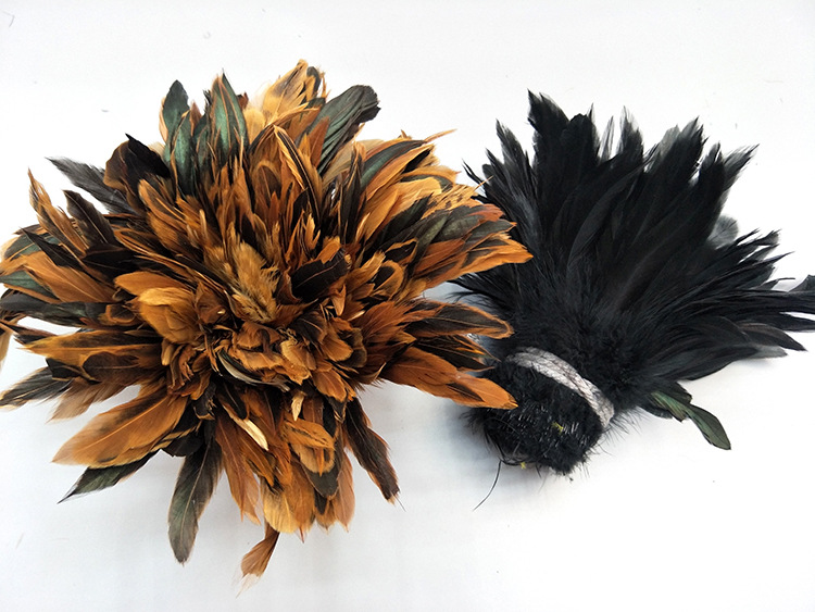 Colorful Feather 5-7 Ziyong Colorful Chicken Feather DIY Mask, Cat Toy Stick toy accessory Feather toy pic 29