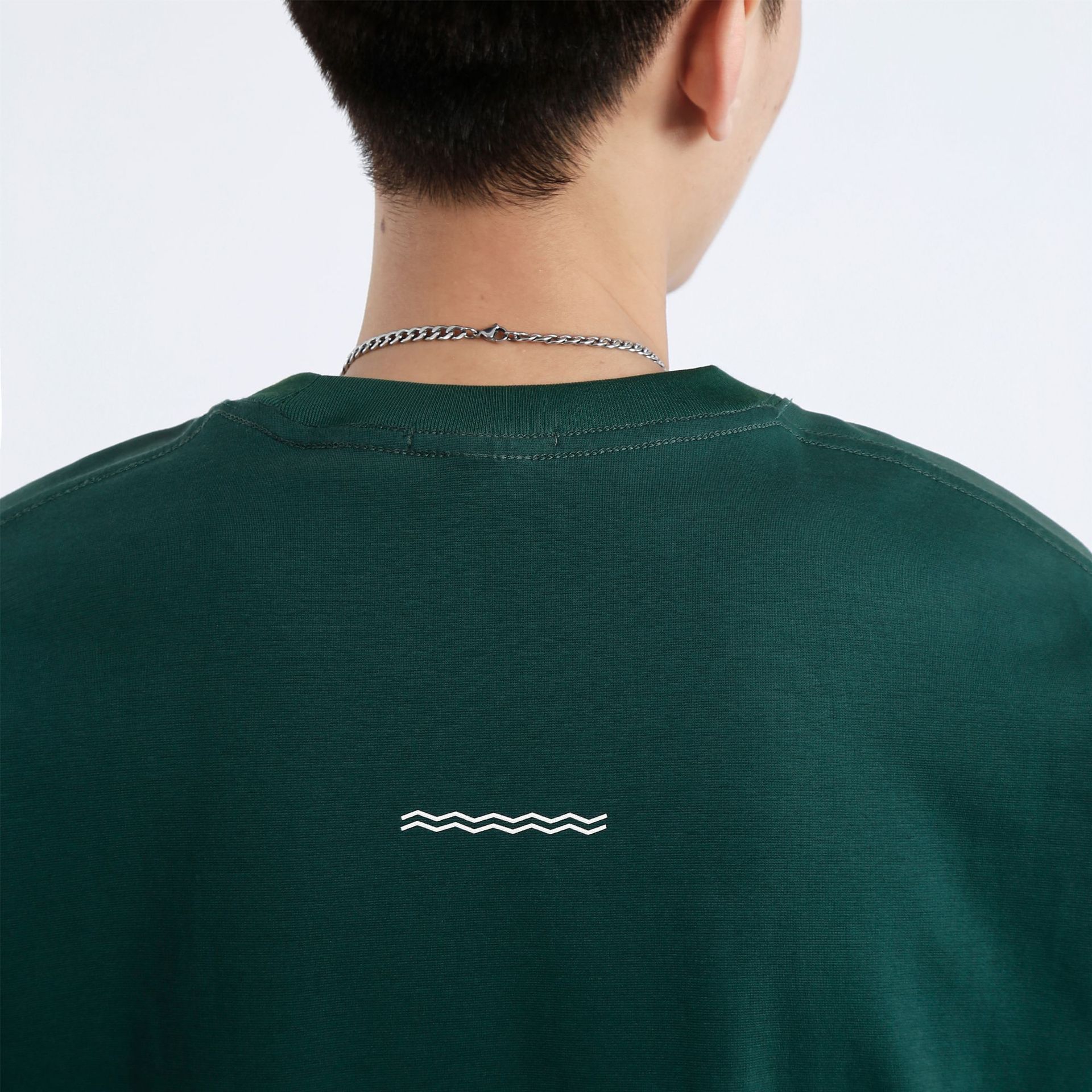 阿尔图220G重磅纯白印花短袖t恤男潮牌潮流夏季休闲宽松圆领上衣详情8