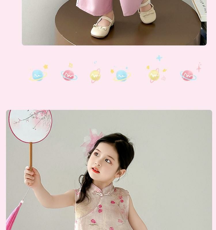 国潮女童夏季国风套装2025新款儿童薄款衣服女宝宝夏装女孩新中式汉服详情14