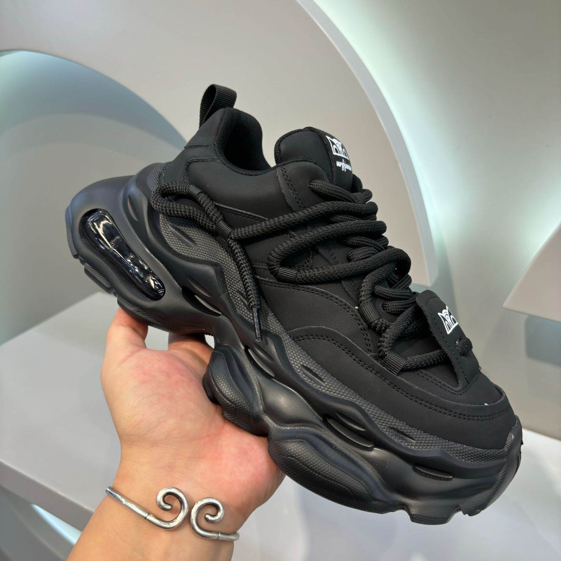 2024新款薄款小白鞋增高透气网面鞋子男款夏季厚底老爹鞋百搭男鞋详情23