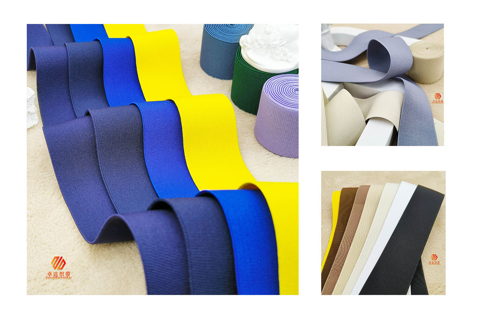 In stock: 4CM colored denser high-elastic elastic band with plain thickened textured headlamp elastic woven band at the waist and hem pic 15