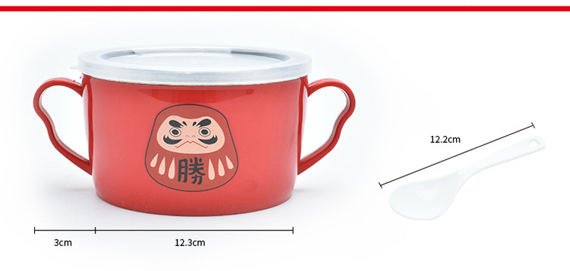 不锈钢快餐杯泡面杯带盖卡通日式泡面碗学生饭盒便当盒提锅详情28