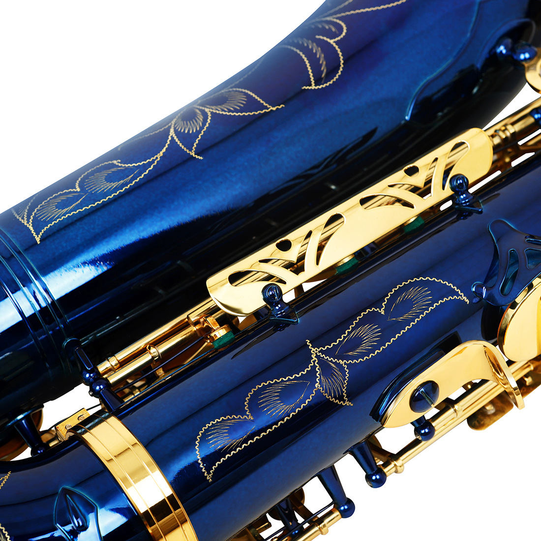 LADE降B调次中音萨克斯手工雕花鲍鱼壳管体乐队专业演奏saxophone详情20