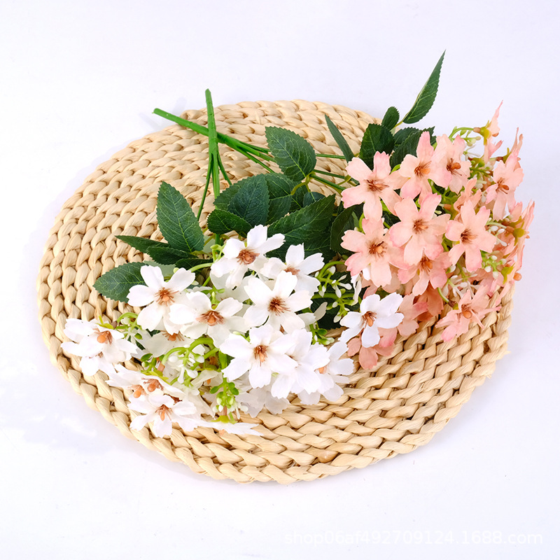 假花摆件客厅卧室内摆设塑料干花束套装饰品小盆栽餐桌茶几仿真花详情7