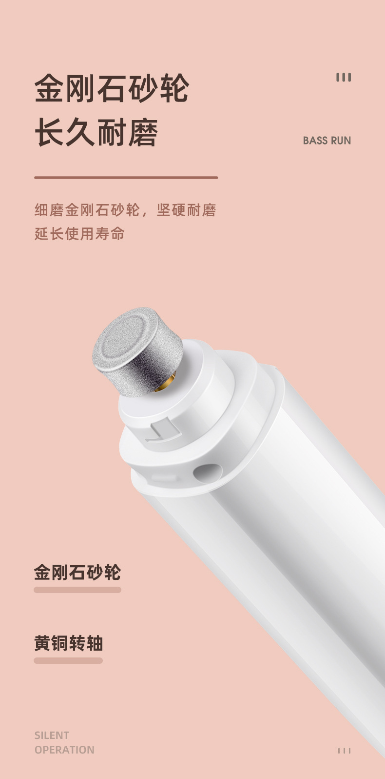 High-quality electric nail trimmers for pets, rechargeable nail clippers for cats, LED durable pet nail trimmers pic 7