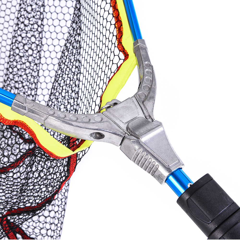 28,000 LEO/ Leou [Blue Aluminum Alloy Quick Folding Net] Large triangular net fishing net pic 6