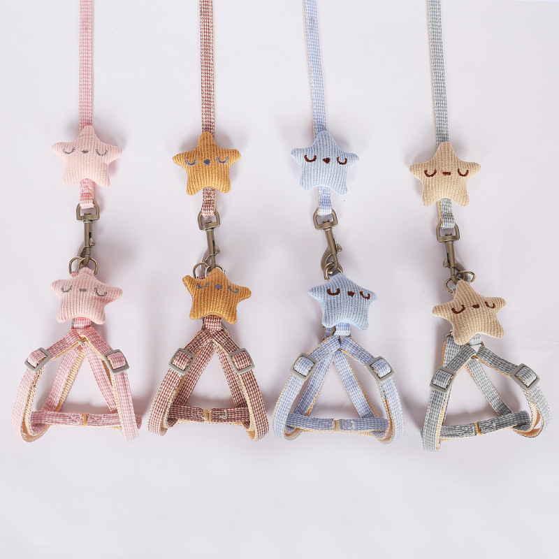 Wholesale I-shaped vest cat leash from the manufacturer, new star adjustable anti-break cat leash for cat walking pic 7