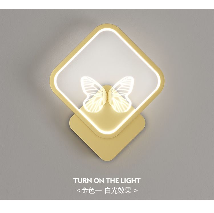 创意儿童墙壁灯北欧卧室床头灯简约现代圆形客厅过道电视背景壁灯详情16