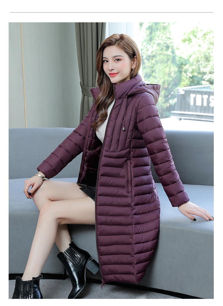 A mid-length cotton-padded jacket for women, 2020 winter new style Korean large-sized slim-fit down cotton-padded jacket, one piece consignment pic 11
