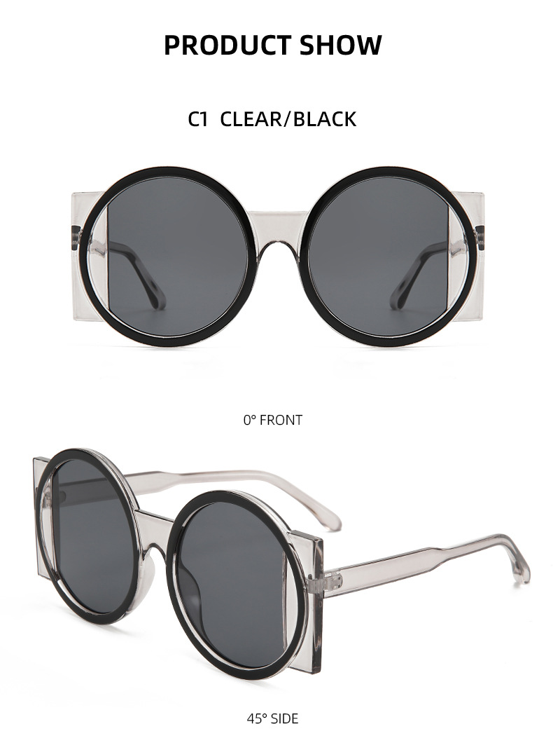 两个圈 个性时尚太阳眼镜欧美穿搭街拍节日派对墨镜T1068详情18