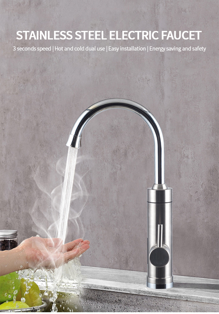No-installation electric hot water faucet, household instant heating quick heating kitchen instant heating cold and hot dual electric hot water faucet pic 33