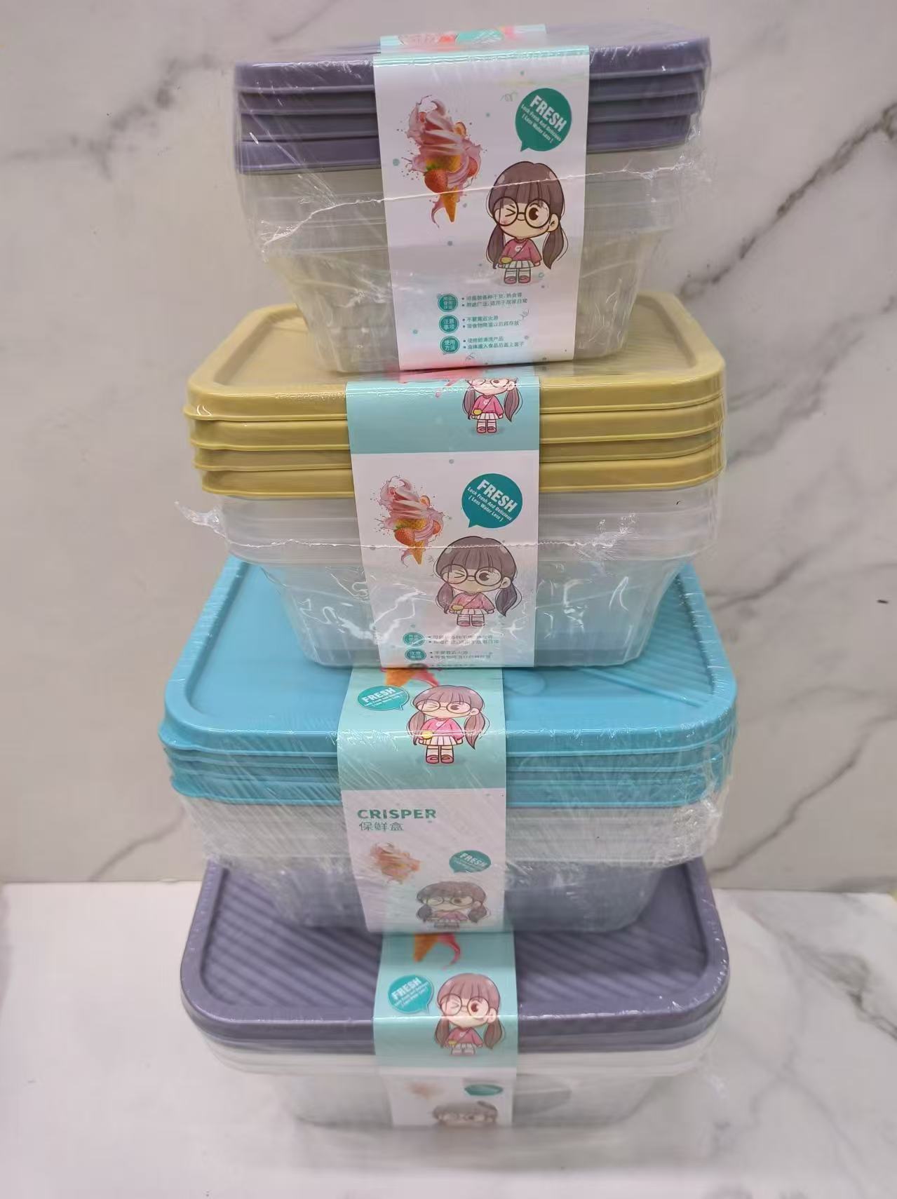 Sealed food storage boxes, plastic household large-capacity storage boxes, food and fruit storage boxes, meal boxes, cake boxes pic 3