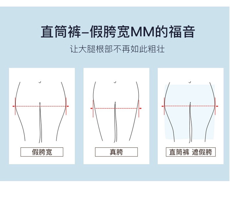 高腰阔腿牛仔裤女2022年夏季薄款显瘦百搭垂感直筒拖地裤子辣妹潮详情13