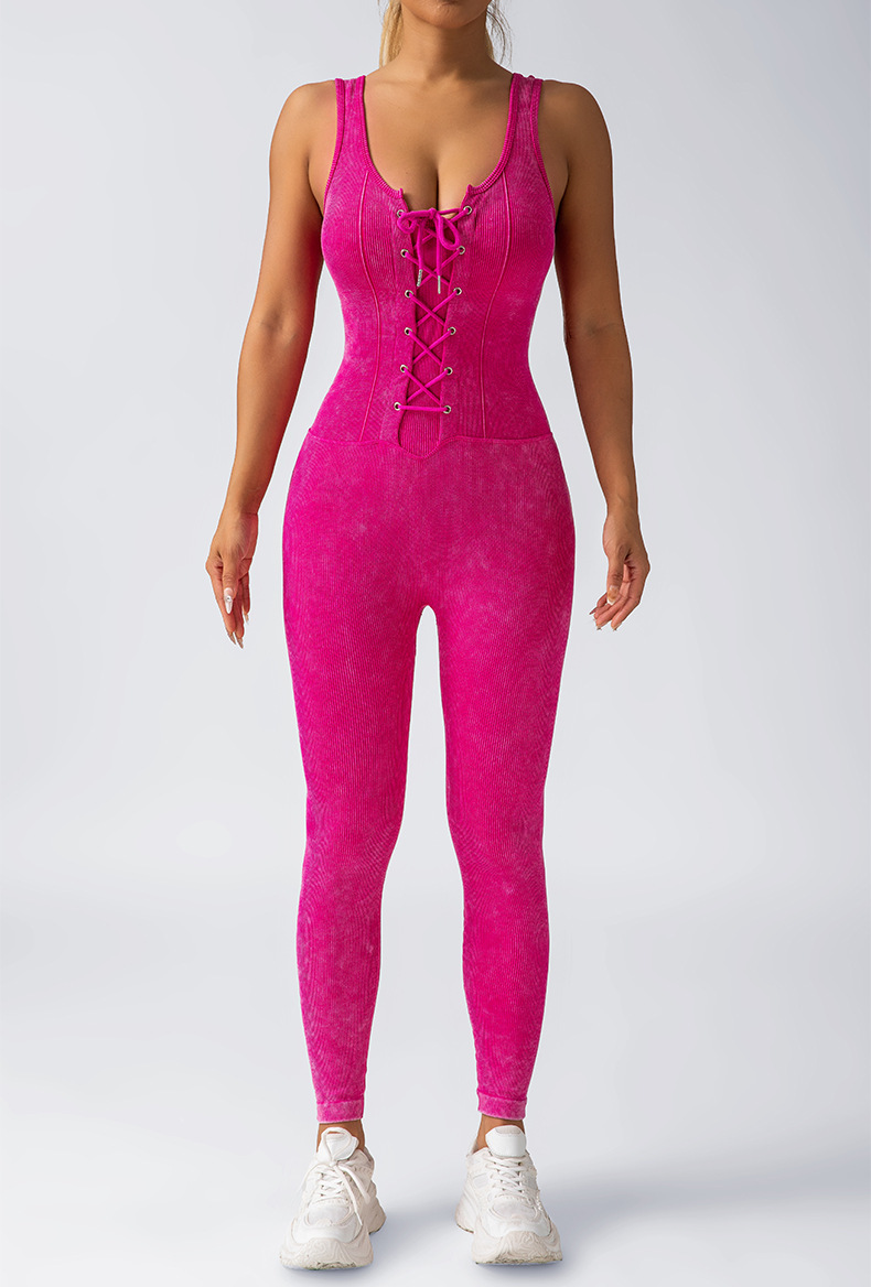 欧美跨境连体瑜伽服吊带美背一体式提臀女螺纹健身运动长裤文胸女详情16