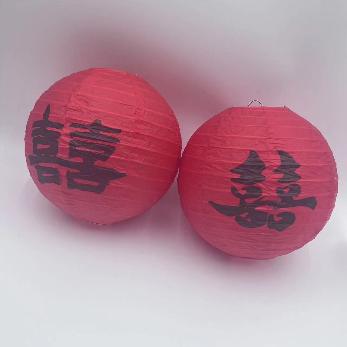 节庆灯笼场景布置传统纸灯笼手提灯笼批发婚庆用品婚房装饰喜字详情10