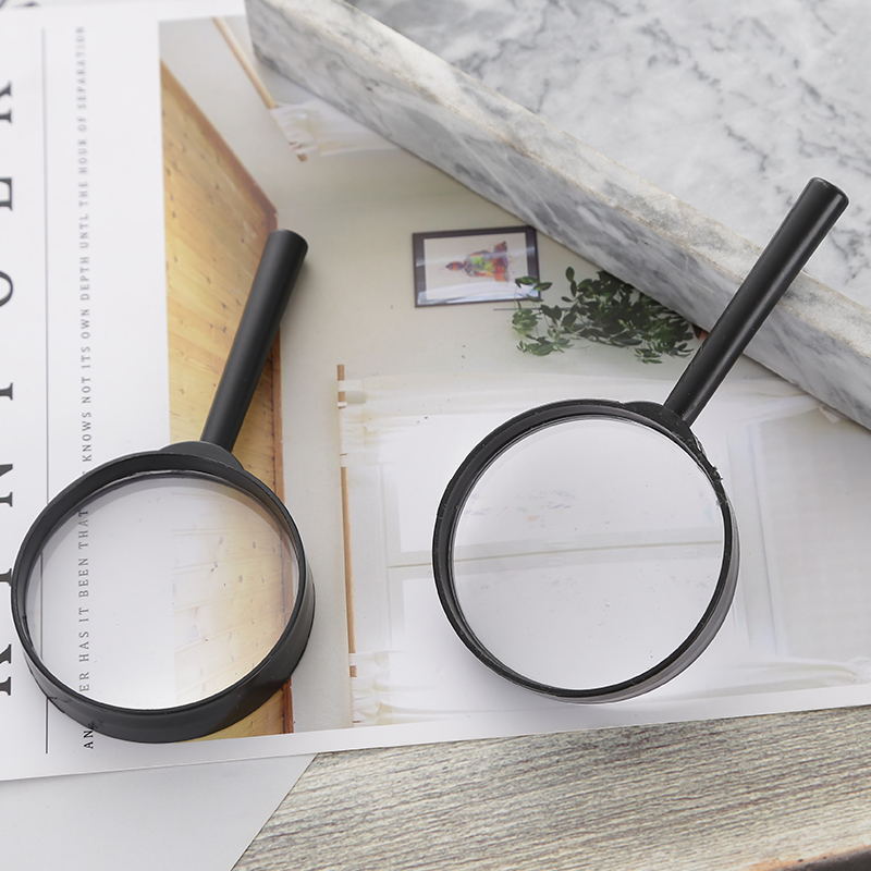 60mm magnifying glass for elderly people to read, plastic magnifying glass, optical amplifier, one-yuan department store special batch pic 3