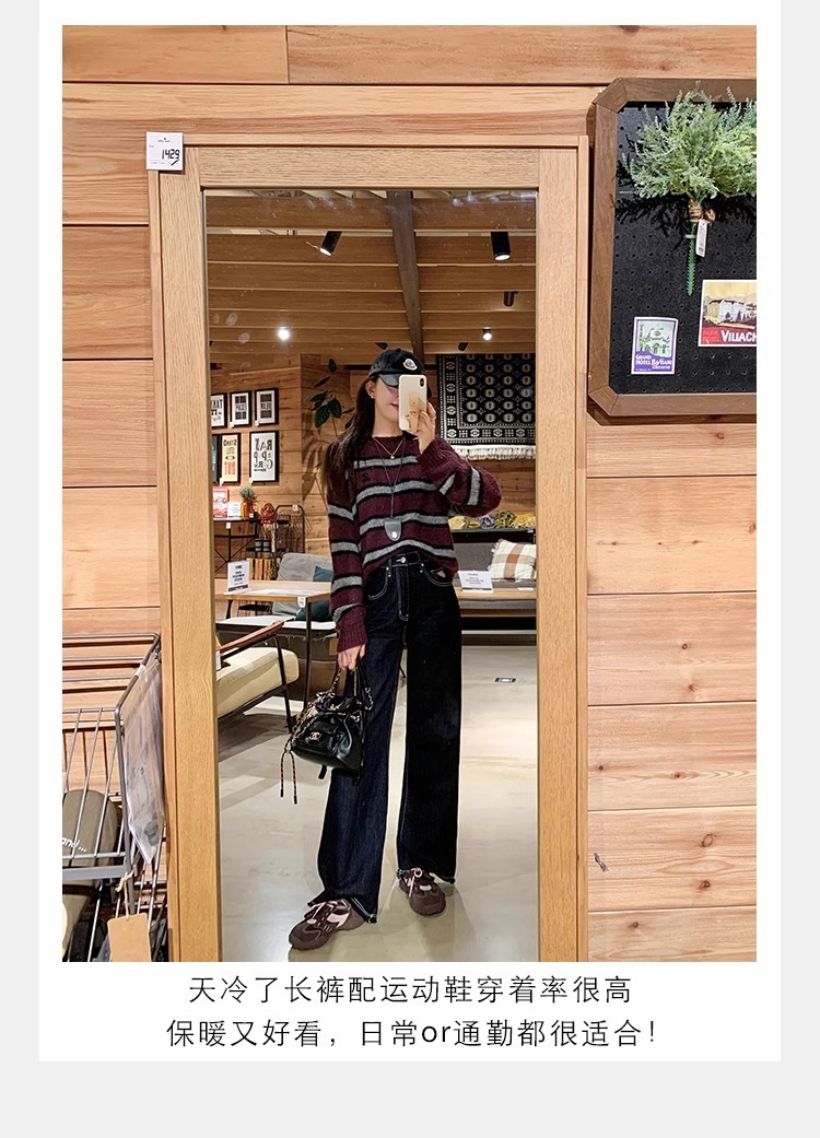 The thick-soled insole height-increasing Forrest Gump shoes of the same style as Grape Mom are the new sporty and casual leather training shoes for women in the autumn and winter of 2024 pic 33