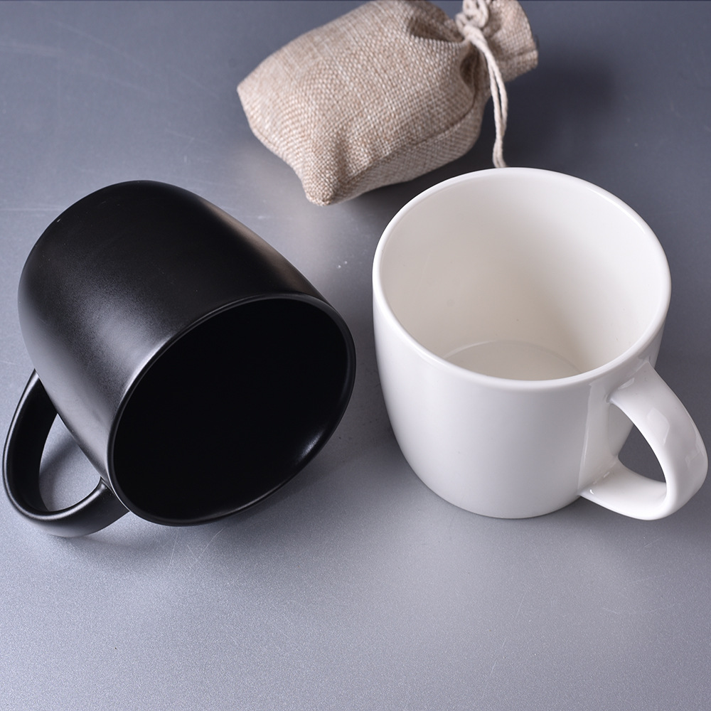 陶瓷咖啡杯欧式简约纯色杯子 早餐茶杯水杯办公杯马克杯 厂家批发详情4