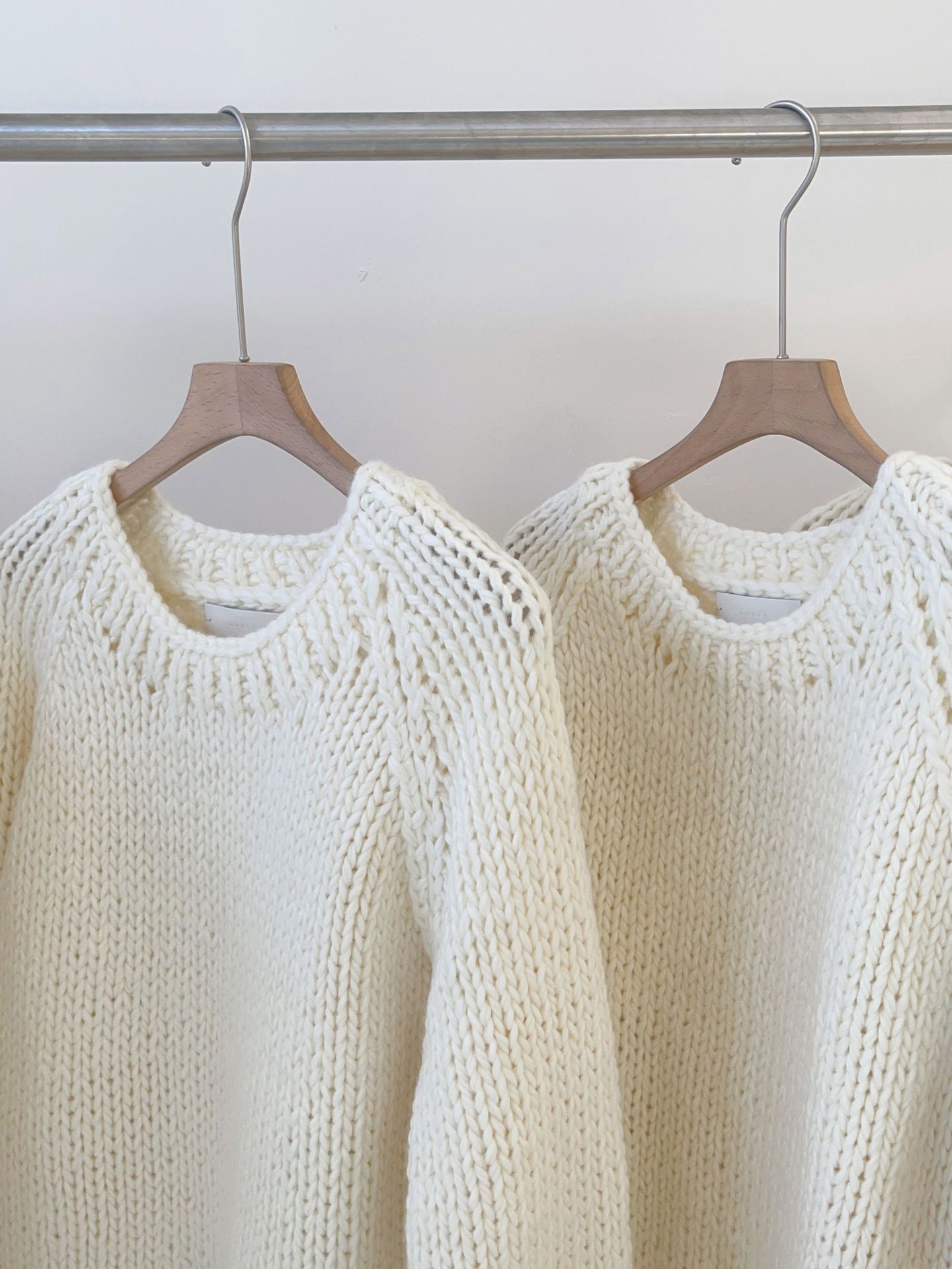 2023 in-stock Handongdaemun autumn/Winter new oun*e round-neck handcrafted pullover loose wool casual sweater top pic 10