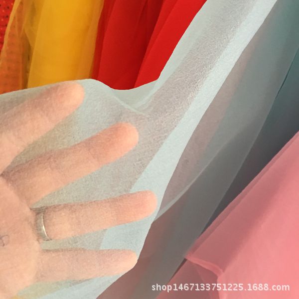 Polyester mesh fabric for clothing, accessories, scarves, various drawstrings, gifts, bags, decorative fabrics, bubble gauze pic 6