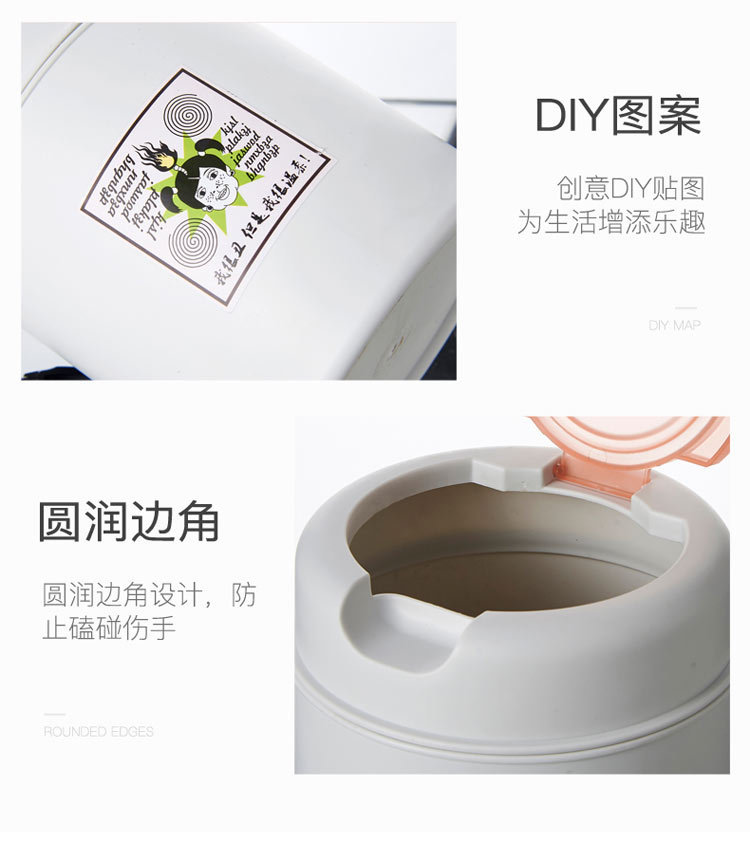 The new mini desktop trash can from X127 manufacturer is a creative household product with a lid for office and bedroom garbage storage pic 15