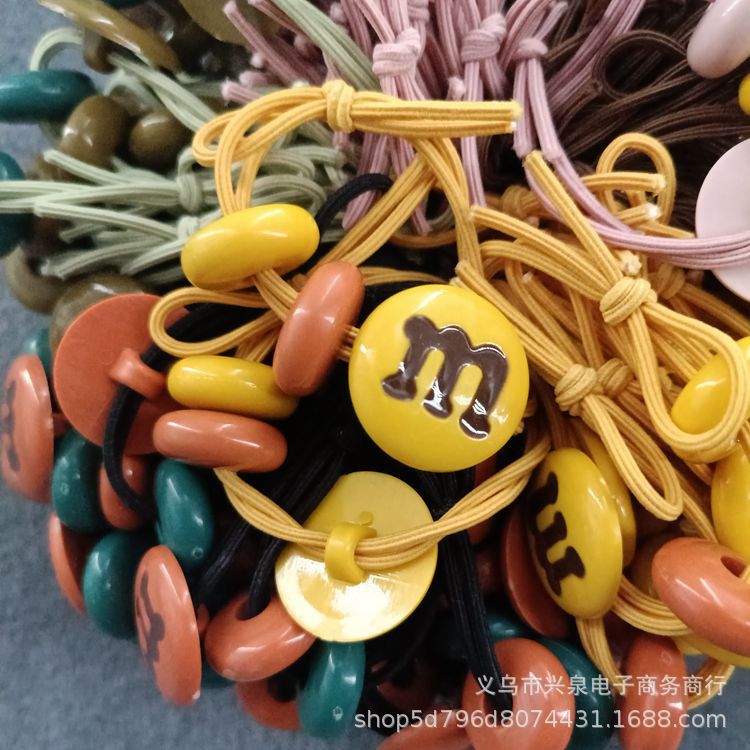 Korean style ins white crystal female Korean-style hair tie rubber band hair band, forest-style simple hair tie leather case, 1 yuan headwear pic 3