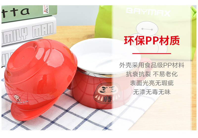 不锈钢快餐杯泡面杯带盖卡通日式泡面碗学生饭盒便当盒提锅详情34