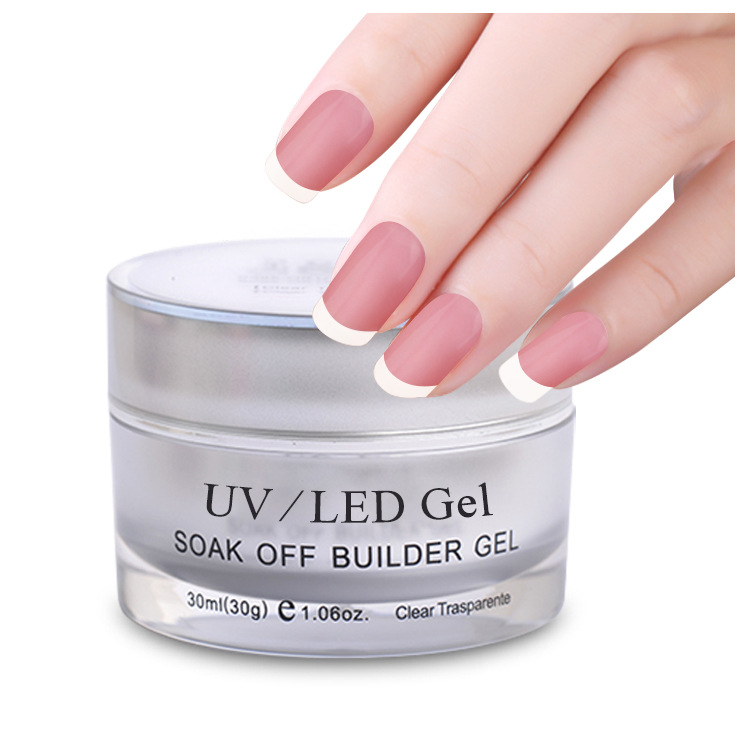 E&A Nail Polish Glue Factory Direct sales: 30g transparent UV glue, phototherapy glue, pink phototherapy nail polish glue, model glue, exclusively for export pic 12