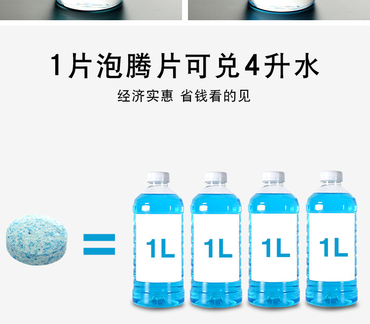 厂家固体雨刮精汽车玻璃水汽车浓缩雨刷精车内剂清洗剂清洁泡腾片详情6