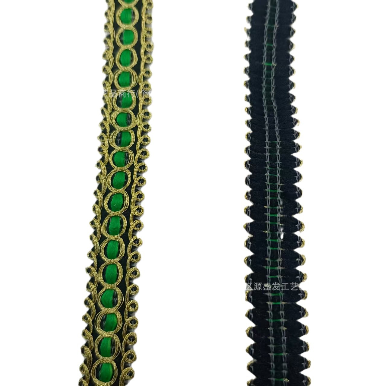 现货经典涤纶金银丝人字织带蜈蚣花边diy民族圣诞家居服装辅料详情4