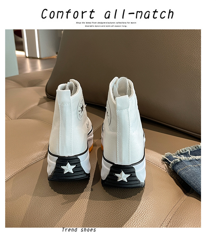 外贸大码女士高帮帆布鞋2023新款运动休闲单鞋百搭厚底透气小白鞋详情19