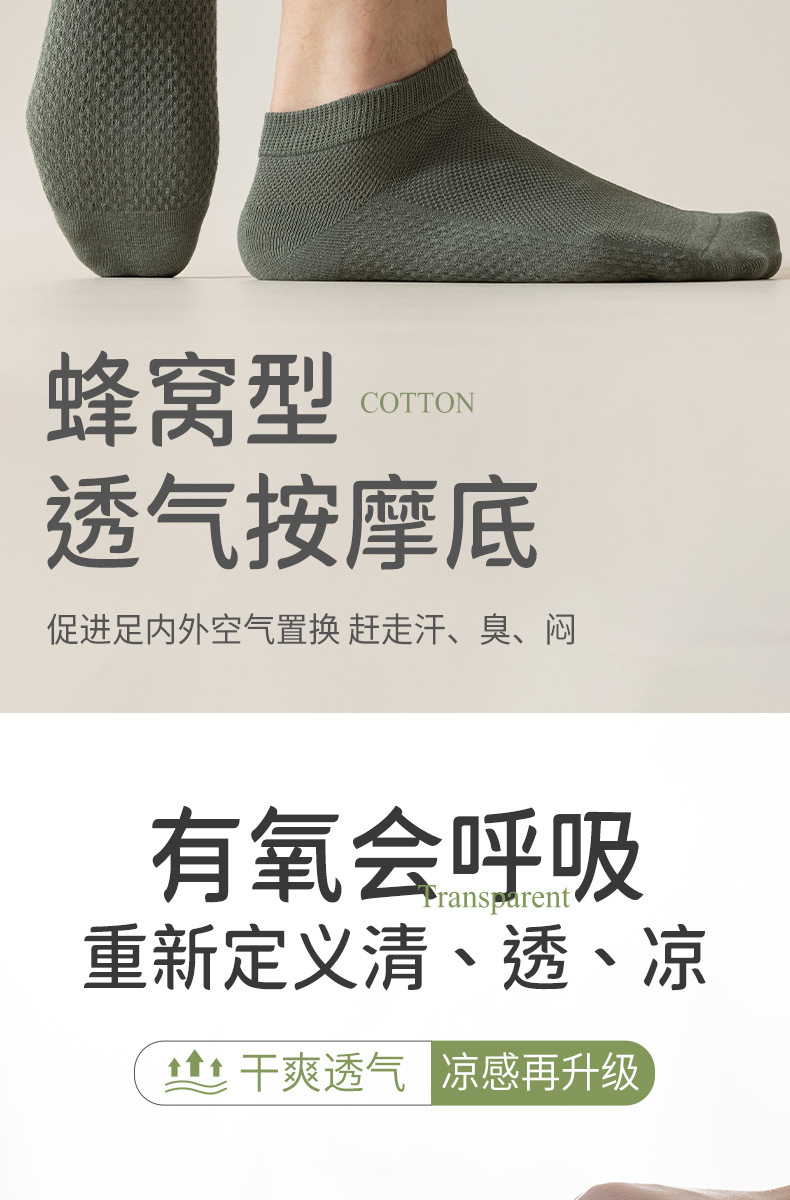 袜子男士防臭吸汗夏纯棉男士夏季袜子透气薄款短筒袜诸暨袜业批发详情8