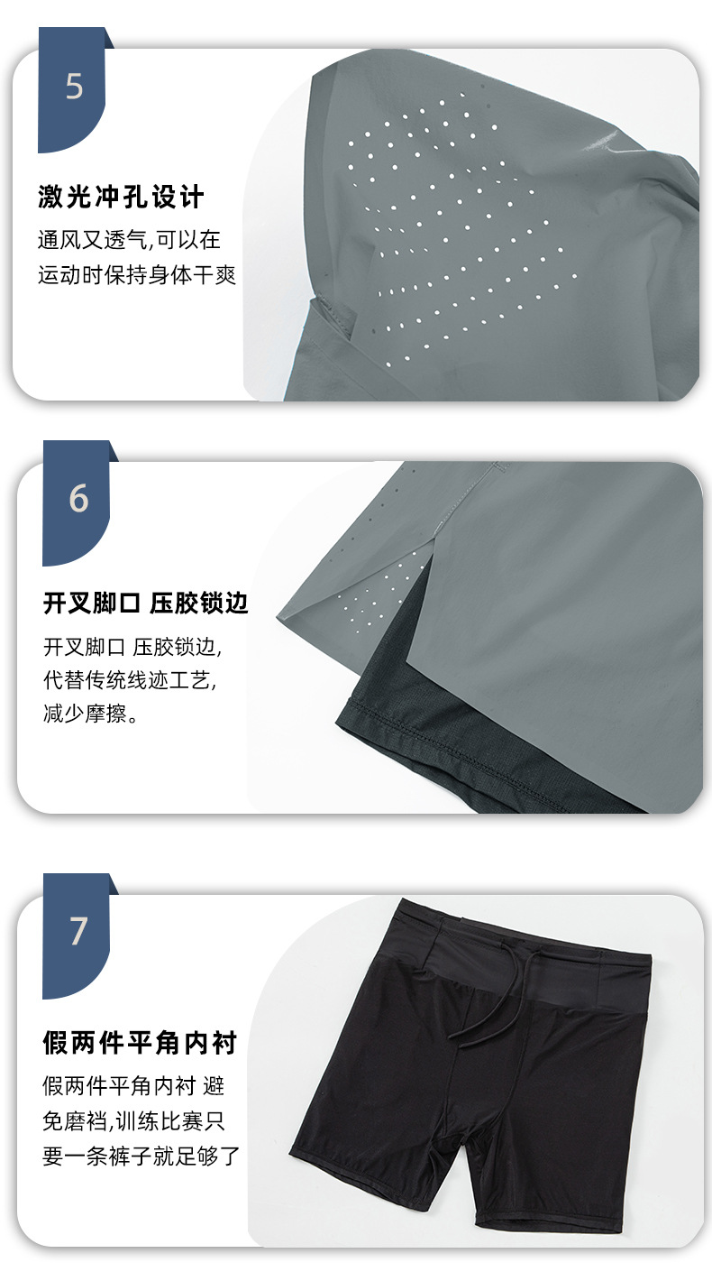 越野跑运动短裤男夏季户外马拉松健身篮球双层假两件跑步速干短裤详情19