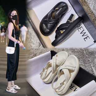 吸膜底真皮单鞋女2022秋季新款女士厚底透气小皮鞋休闲时尚女鞋潮详情9