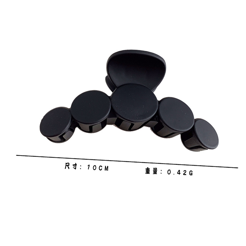 复古亚克力发夹盘发抓夹大号简约磨砂发卡女韩版后脑勺鲨鱼夹发抓详情31