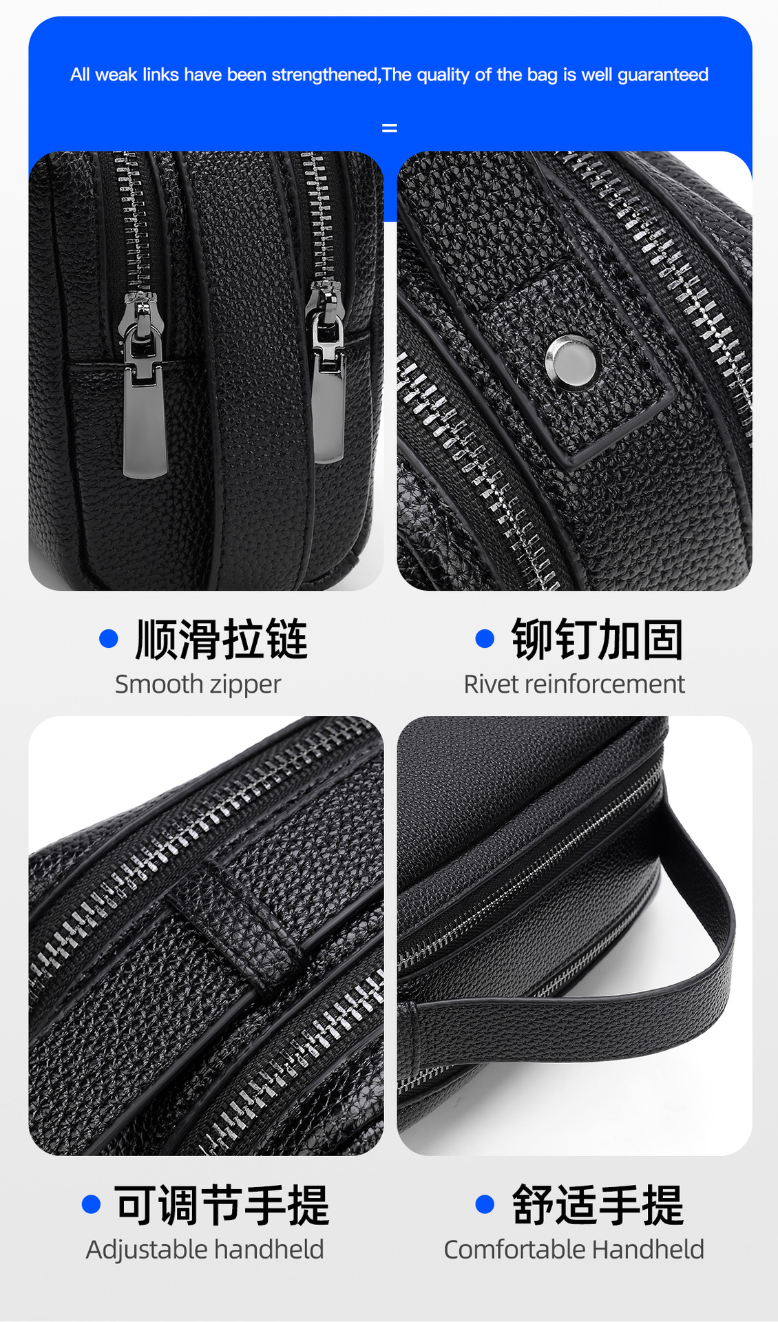 跨境代发男士手拿包手拎包大容量手包手抓包商务佧蒂袋鼠3017#详情15