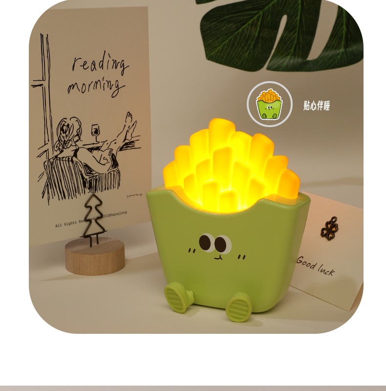 Cartoon potato strip light, USB charging, three-level dimming, timed night light, bedroom LED warm light, bedside lamp at night pic 10