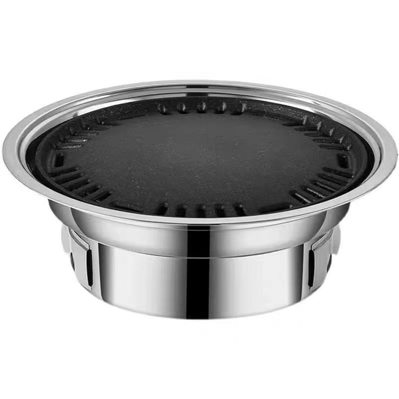 Household outdoor charcoal round barbecue grill pic 1