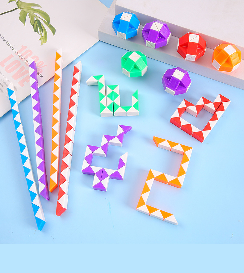 Mini 24-segment versatile magic ruler, children's educational spherical Rubik's cube, intellectual early education toys, kindergarten gifts wholesale pic 12