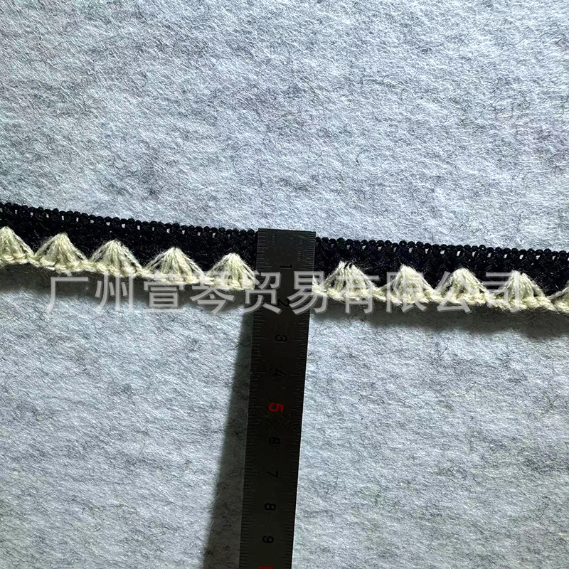 1.5cm3.0cm黑白花边包边条车线贝壳折边服装窗帘衣服服饰辅料详情12