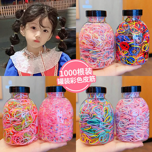 春日韩版樱花儿童不伤发发夹粉嫩可爱少女心发卡花朵头绳女孩皮套详情13