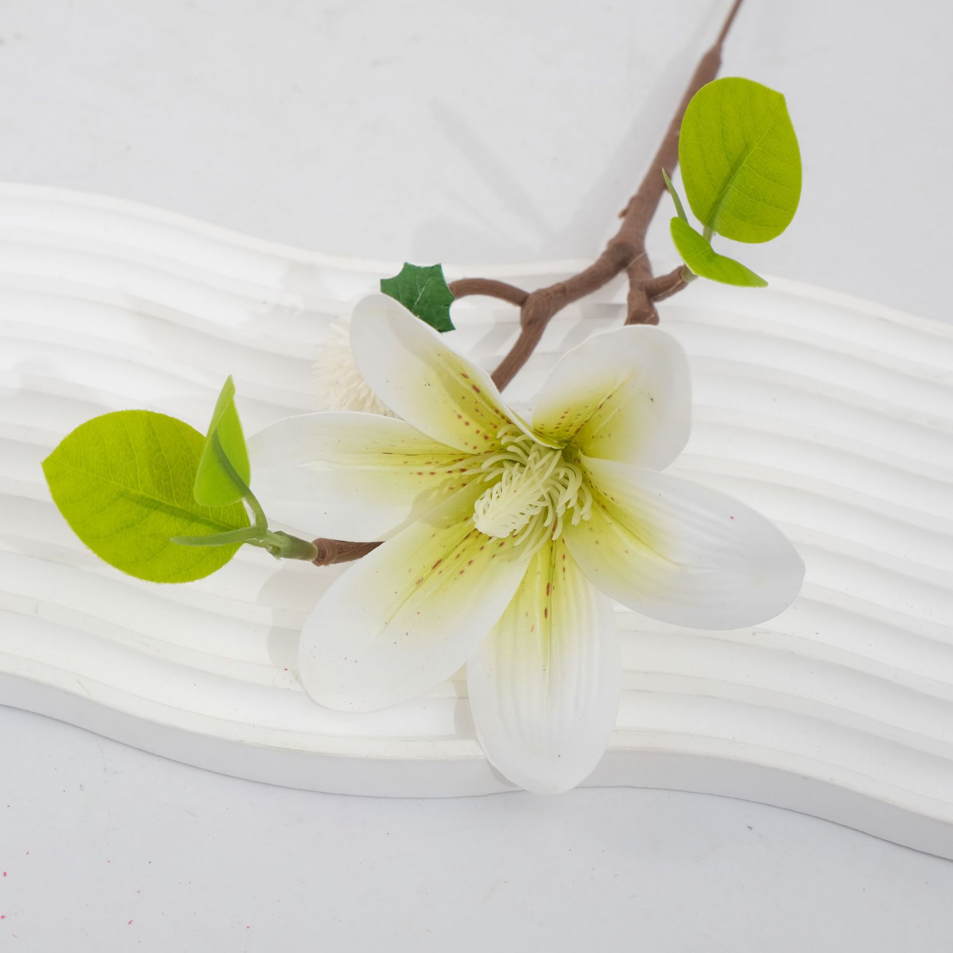 直销高档仿真花 绢花批发 玉兰花英雄花假花 客厅落地装饰花卉 美丽绽放不凋谢详情7