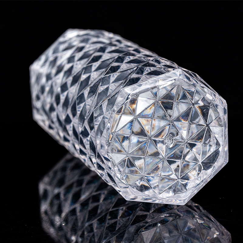 Crystal diamond rose lamp table lamp, bedroom Internet celebrity atmosphere, bedside romantic petal, bar and dining room decoration, night light pic 9