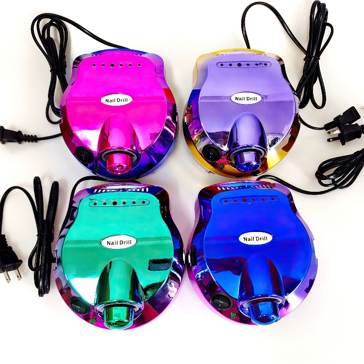 202 Colorful Nail Polish Grinding Machine, Nail trimming, nail Removal, nail Polish Grinding Head Set, nail Tool polishing and grinding machine pic 1